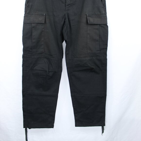 Empyre Men's SZ 28 Double Knee Cargo Pants Wide Baggy Leg Grunge SK8R Black Y2K - Picture 2 of 9